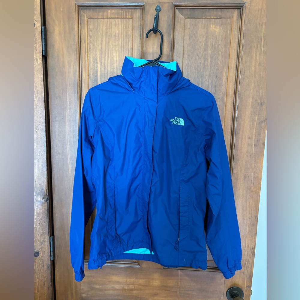 The North Face Womens Royal Blue Raincoat Small